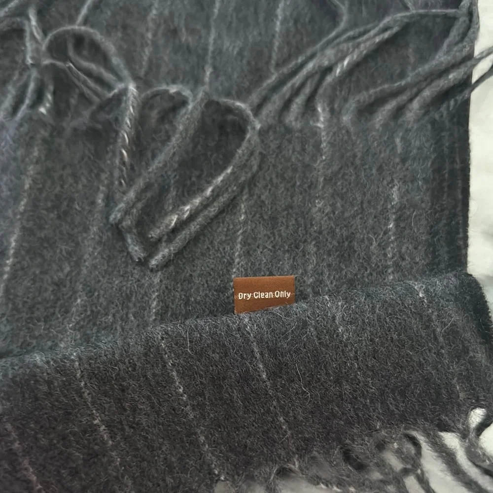 NWT Elegant Mens Elliott Mulryan Fringe Cashmere Scarf Size ~12*~58